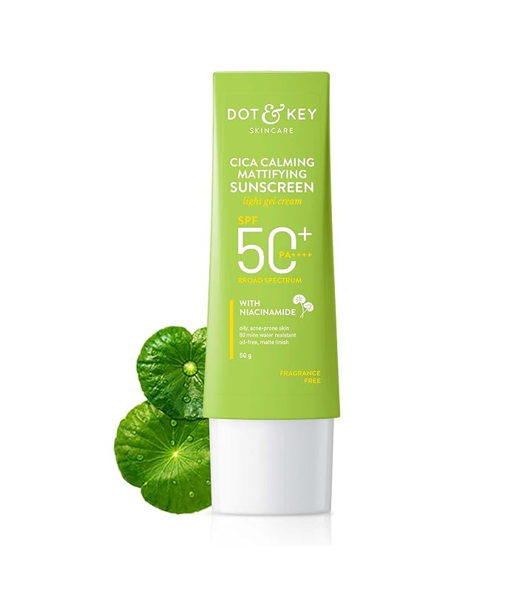Boc3WrM6y8xsIgnO7bWakHa1xFpN4GAd5zzr2TiM Dot & Key CICA Calming Mattifying Sunscreen SPF 50 PA++++ 50gm - Image 1